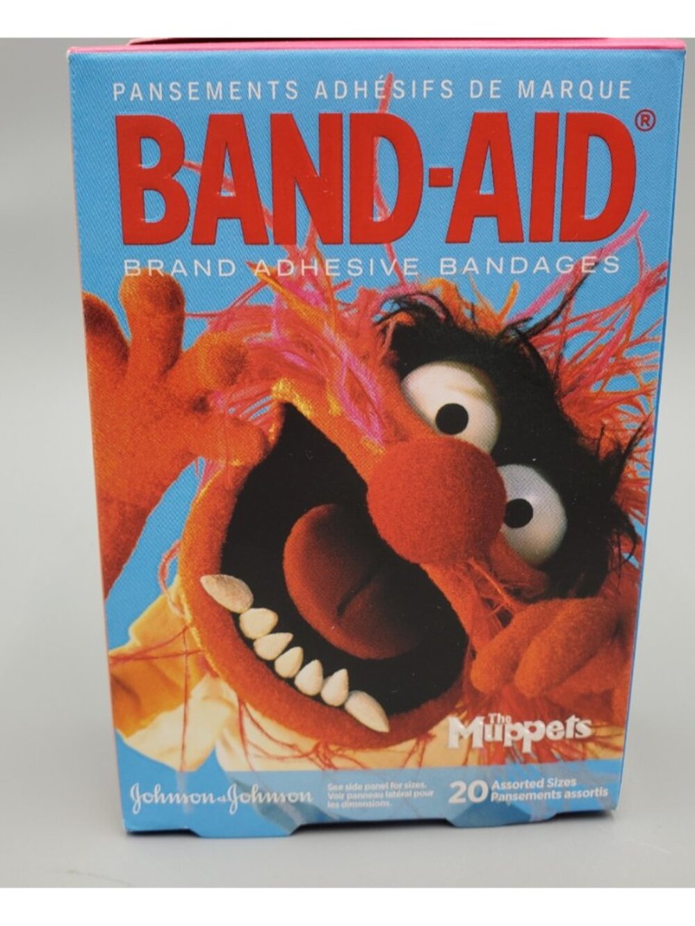 Muppets Band-Aids New box of 20 Bandages Two Sizes Animal Monster Kermit 2012